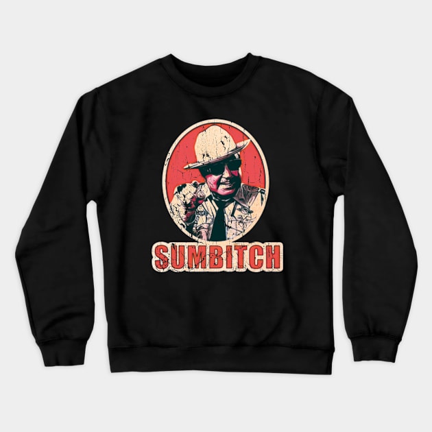 Vintage Sumbitch Crewneck Sweatshirt by Purple lily studio